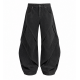 Men's Deconstructed Striped Curved Blade Trousers