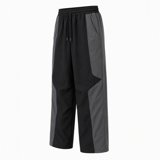 Men's Contrast Loose Casual Trousers