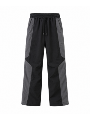 Men's Contrast Loose Casual Trousers