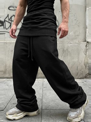Men's Deconstructed Wide Leg Casual Trousers