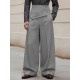 Men's Deconstructed Pleated Design Long Trousers