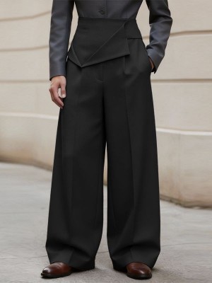 Men's Deconstructed Pleated Design Long Trousers