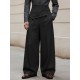 Men's Deconstructed Pleated Design Long Trousers