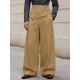 Men's Deconstructed Pleated Design Long Trousers