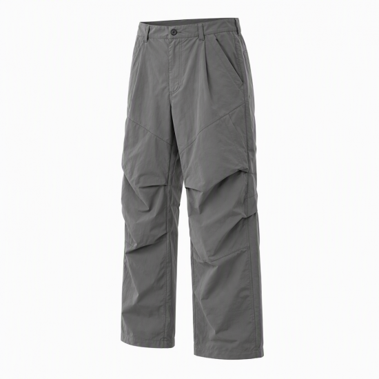 Men's Solid Color Casual Deconstructed Trousers