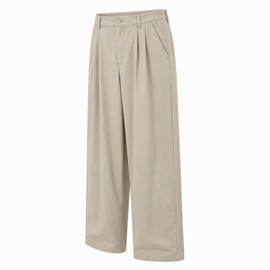 Men's Solid Color Loose Wide Leg Long Trousers