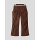 Men's Deconstructed 3D Ruched Flared Trousers