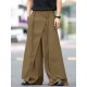 Men's Asymmetric Layered Wide Leg Trousers