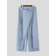 Men's Asymmetric Layered Wide Leg Trousers