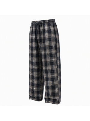 Men's Casual Plaid Loose Fit Trousers