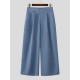 Men's Solid Color Diagonal Waist Casual Trousers