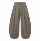 Men's Deconstructed Textured Balloon Trousers