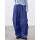 Men's Solid Color Tie Waist Casual Trousers