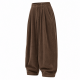 Men's Ultra-Baggy Wide-Wale Corduroy Pleated Balloon Trousers