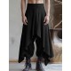 Men's Asymmetric Layered Textured Harem Trousers