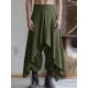 Men's Asymmetric Layered Textured Harem Trousers