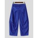 Men's Streetwear Vintage Patchwork Loose Drop Crotch Casual Harem Trousers