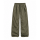 Men's Vintage Crinkled Texture Detail Elastic Waist Baggy Trousers