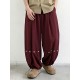 Men's Vintage Deconstructed Button Detail Pleated Balloon Wide Leg Trousers
