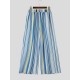 Men's Vibrant Summer Palette Rainbow Vertical Stripe Pleated Balloon Wide Leg Trousers