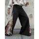 Men's Vintage Bohemian Asymmetrical Waist Side Patchwork Wide Leg Trousers