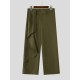 Men's Asymmetrical Draped Overlay Wide Leg Loose Trousers