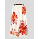 Men's Tropical Floral Print Wide Leg Trousers