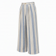 Men's Beach Resort Striped High-Waisted Pleated Wide Leg Palazzo Trousers