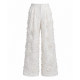 Men's Party 3D Rose Flower Pleated Wide Leg Full Length Trousers