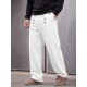 Men's Urban Casual Sailor Button Drawstring Wide Leg Trousers