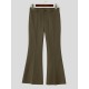 Men's Retro Crisp Drape Tailored Long Flared Suit Trousers