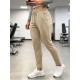 Men's Athletic Gym Drawstring Elastic Waist Tapered Leg Full Length Trousers