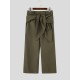 Men's Waist Tie-Up Ribbon Exaggerated Floor Length Wide Leg Trousers